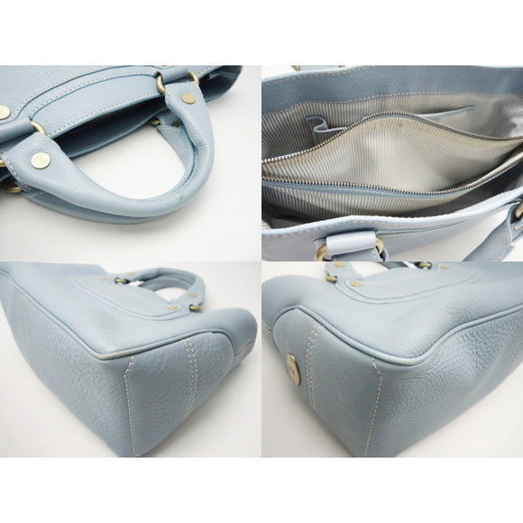 Celine Handbag Boogie Bag Calf Light Blue - Picture 3 of 3